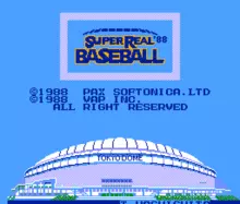 Image n° 1 - titles : Super Real Baseball '88
